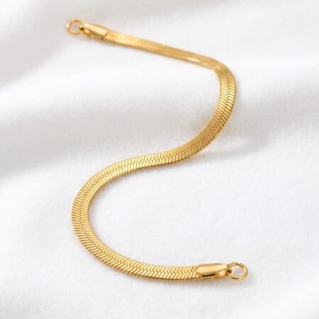 pulsera plana semirigida acero
