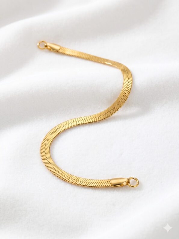 pulsera plana semirigida acero