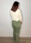 denim bolsillos delanteros kaki