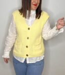 jeans flare botones bolsillos denim elastico mujer