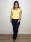 chaleco punto amarillo color temporada primavera 2025 moda mujer
