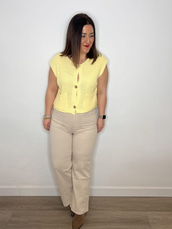 jeans tiro alto recto bolsillos cayetana petit moda mujer