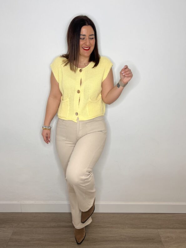 jeans petit beige mujer moda