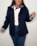 chaqueta neopreno azul marino rayas marineras moda mujer tendencias primavera