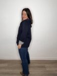 chaqueta neopreno azul marino rayas marineras moda mujer tendencias primavera