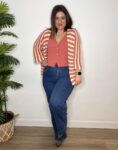 TOP PUNTO CHALECO BOTONES MUJER MODA