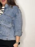 bomber chaqueta denim vaquera moda mujer