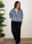 bomber chaqueta denim vaquera moda mujer
