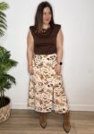 falda print vaca moda mujer chocolate mousse