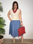 chaleco crochet lentejuelas