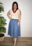 chaleco crochet lentejuelas