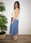 chaleco crochet lentejuelas