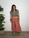 pantalon palazzo estampado moda mujer tendencias 2025