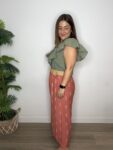 pantalon palazzo estampado moda mujer tendencias 2025