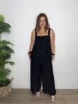 mono largo pantalon fluido con bolsillos moda mujer verano