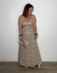vestido tirantes arena y chocolate moda mujer online españa 2025 verano