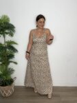 vestido tirantes arena y chocolate moda mujer online españa 2025 verano