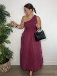 vestido algodón asimétrico  falda bolsillos verano mujer moda online