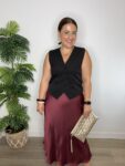 falda satren granate moda mujer tendencias