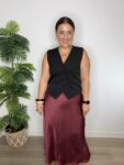 falda satren granate moda mujer tendencias