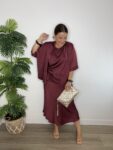 falda satren granate moda mujer tendencias