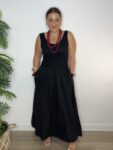 vestido largo algodón tirante ancho canalé PAULA tendencias moda mujer verano