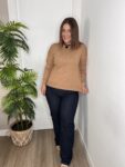 jersey camel beige cristales espejos moda mujer invierno 2025 tendencias otoño