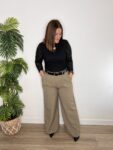 pantalón pinza cintura alta
