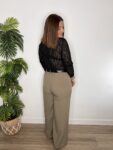 pantalón pinza cintura alta