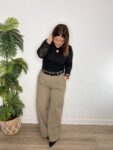 pantalón pinza cintura alta
