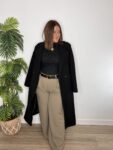 pantalón pinza cintura alta