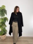 pantalón pinza cintura alta