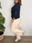 jeans recto tobillero color crema petit moda mujer joven