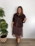 blazer chaqueta ante moda mujer marrón chocolate tendencia joven