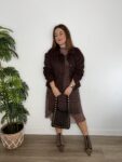 blazer chaqueta ante moda mujer marrón chocolate tendencia joven