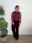 palazzo terciopelo moda mujer tendencia navidad moda mujer
