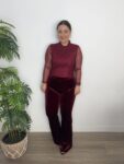 palazzo terciopelo moda mujer tendencia navidad moda mujer