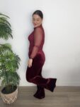 palazzo terciopelo moda mujer tendencia navidad moda mujer