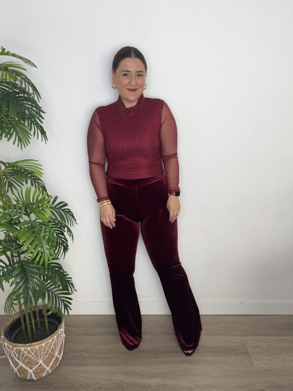 palazzo terciopelo moda mujer tendencia navidad moda mujer