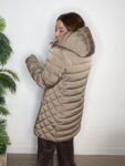 abrigo plumas con pelo moda mujer tendencias invierno