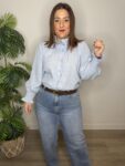 camisa cayetana cuadros azul moda mujer tendencia 40 años