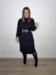 vestido punto mujer invierno tendencias negro