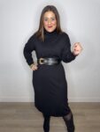 vestido punto mujer invierno tendencias negro