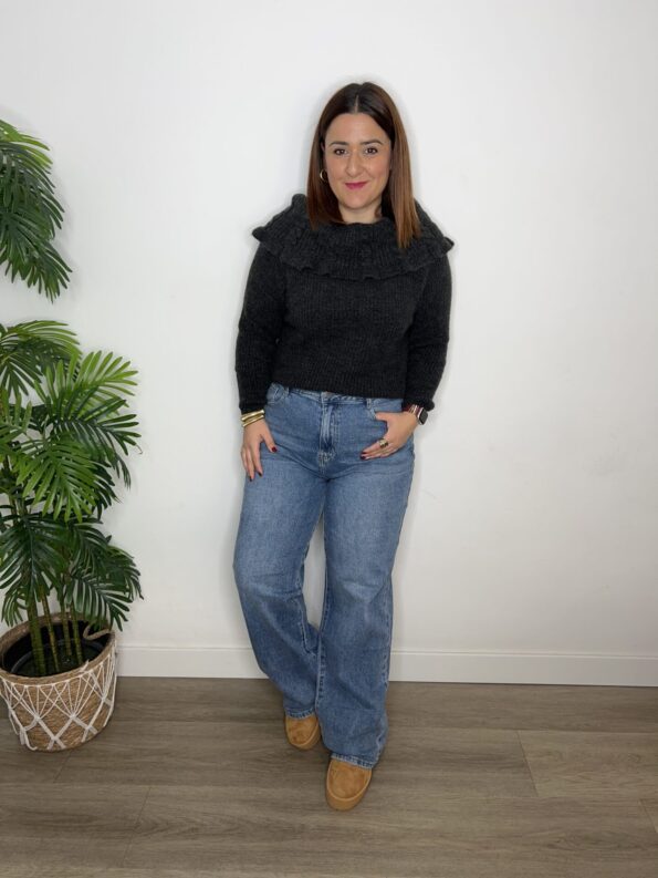 Pantalón vaquero extra ancho wide leg moda mujer