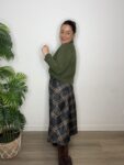 jersey verde navidad brillo lurex moda mujer