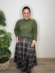 jersey verde navidad brillo lurex moda mujer