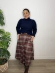 falda ante cuadros moda mujer