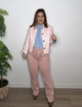 Falda polipiel rosa moda mujer tendencia 2026