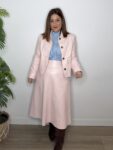 Falda polipiel rosa moda mujer tendencia 2026