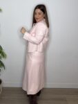 Falda polipiel rosa moda mujer tendencia 2026